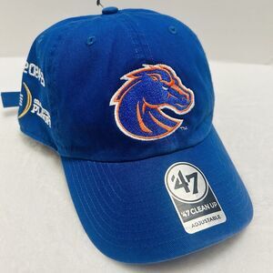 '47 Brand Boise State Broncos CFP Playoffs Clean Up Adjustable Hat Cap Blue NCAA